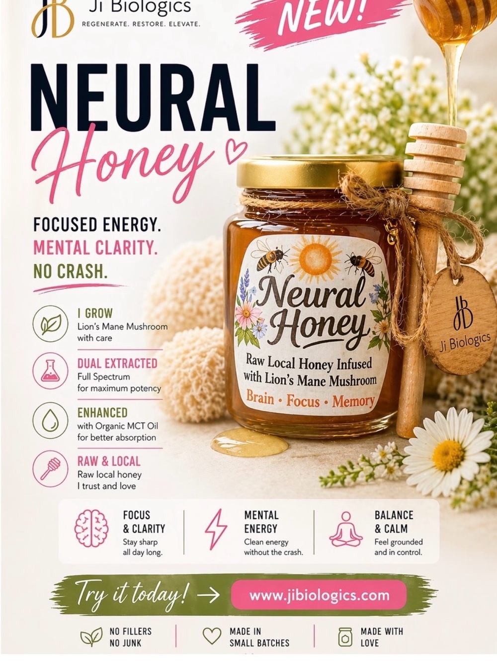 Ji Biologics Neural Honey — Honey for the brain!